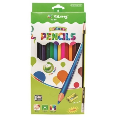 עפרונות צבעוניים (חבילה של 12)
