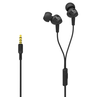 אוזניות עם מיקרופון JBL IN EAR C100 (בצבע שחור)