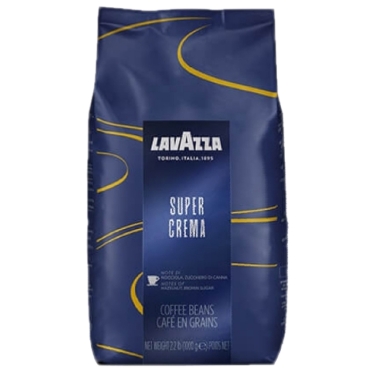 LAVAZZA SUPER CREMA פולי קפה 1 קג לוואצה סופר קרמה