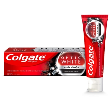 משחת שיניים אופטיק וויט פחם COLGATE (75 מל)