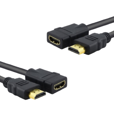 זוג כבלים הארכה HDMI זכר-נקבה (באורך 3 מטר)