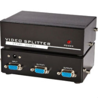 מפצל מוגבר איכותי VGA (לשני מסכים 350MHZ)