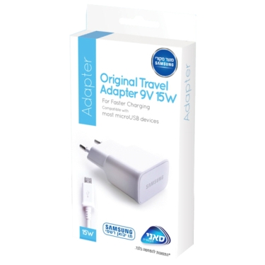 מטען מקורי  Samsung Travel Adapter 9V 15W Micro USB