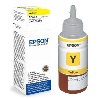 בקבוק דיו צהוב מקורי Epson T6644