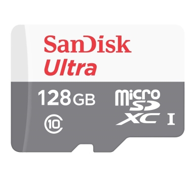 כרטיס זיכרון SanDisk Ultra SDSQUNS-128G 128GB Micro SD