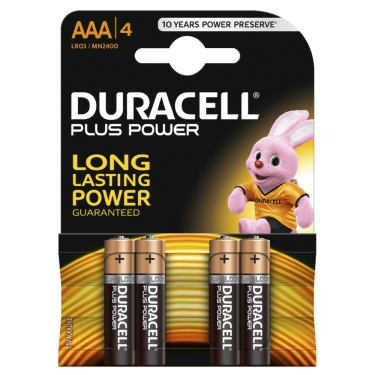 ארבע סוללות Duracell AAA