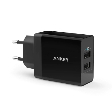 מטען קיר מהיר 2 כניסות 24W Anker PowerPort