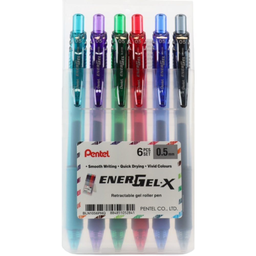 סט 6 עטים Pentel BLN 105