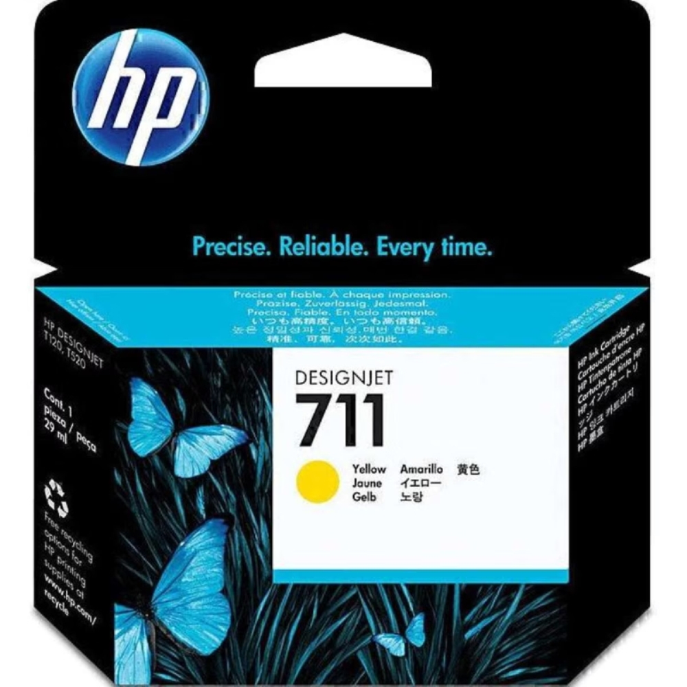 דיו צהוב מקורי HP CZ132A 711