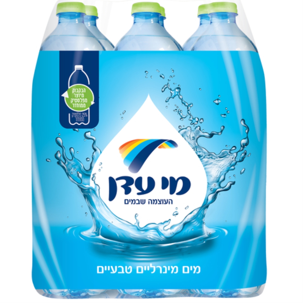 שישיית בקבוקים מים מינרליים מי עדן (1.5 ליטר)