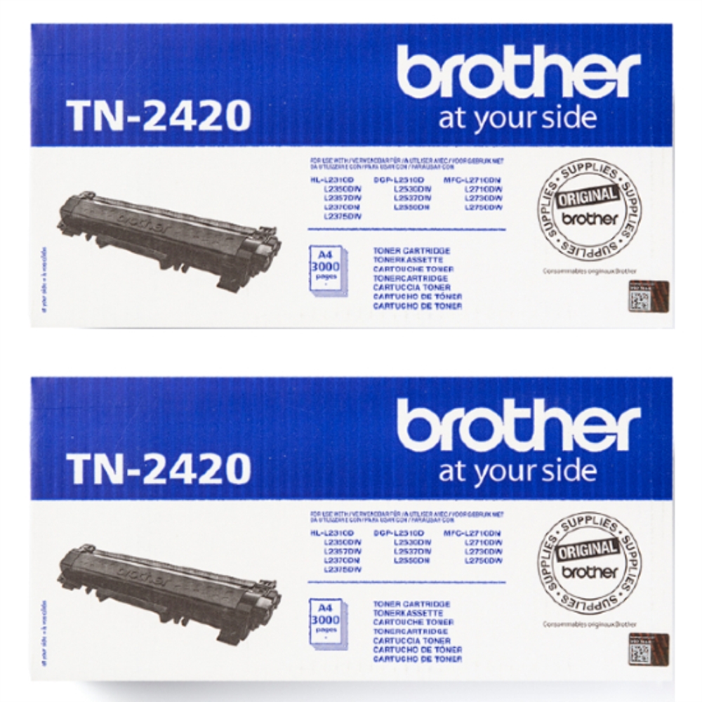 זוג טונרים מקוריים Brother TN2420