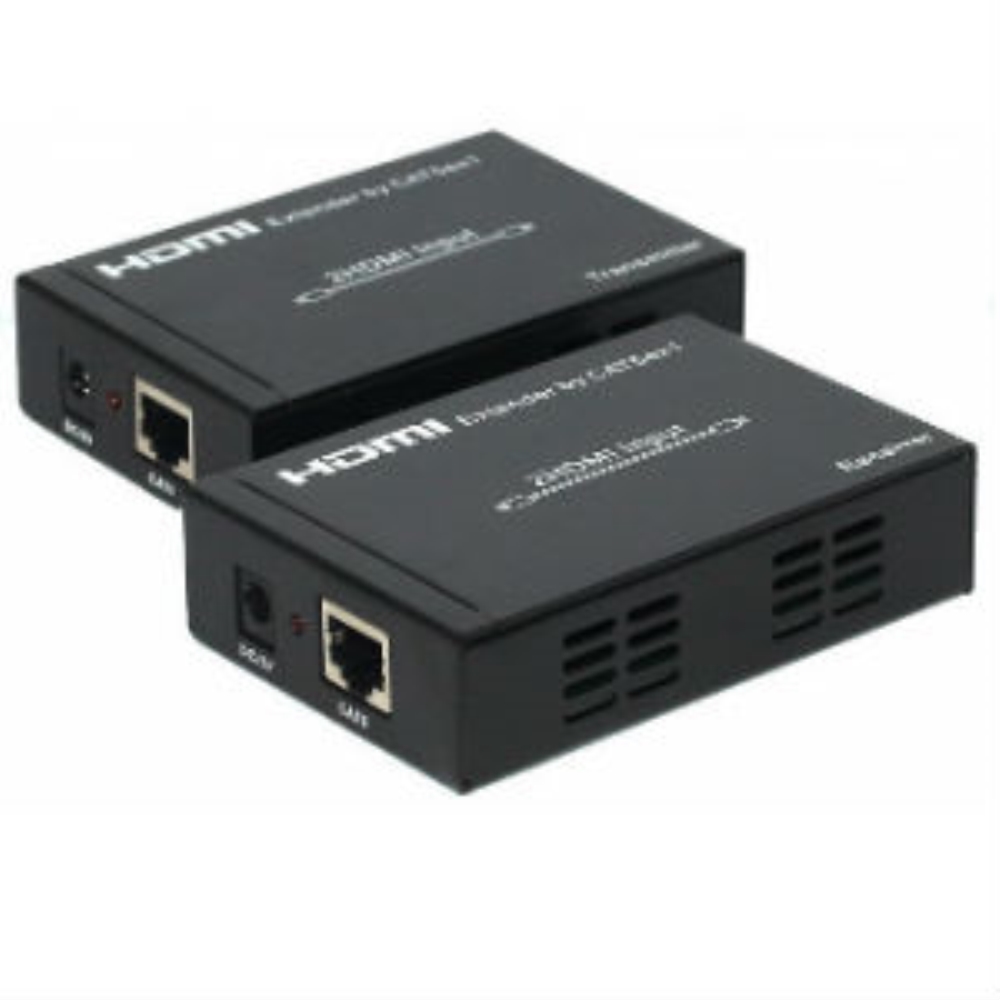 מרחיק HDMI על גבי כבל רשת יחיד CAT7 -CAT5e -CAT6 (תומך תלת מימד ומרחק עד 40 מטר)