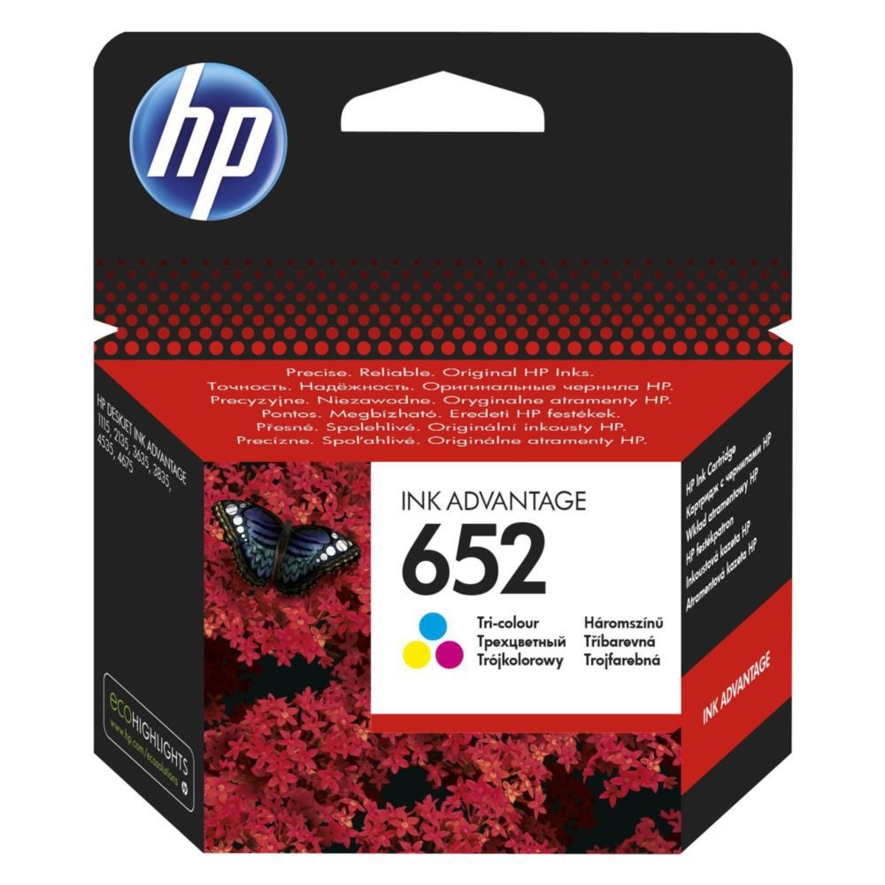דיו צבעוני מקורי HP 652 F6V24AE