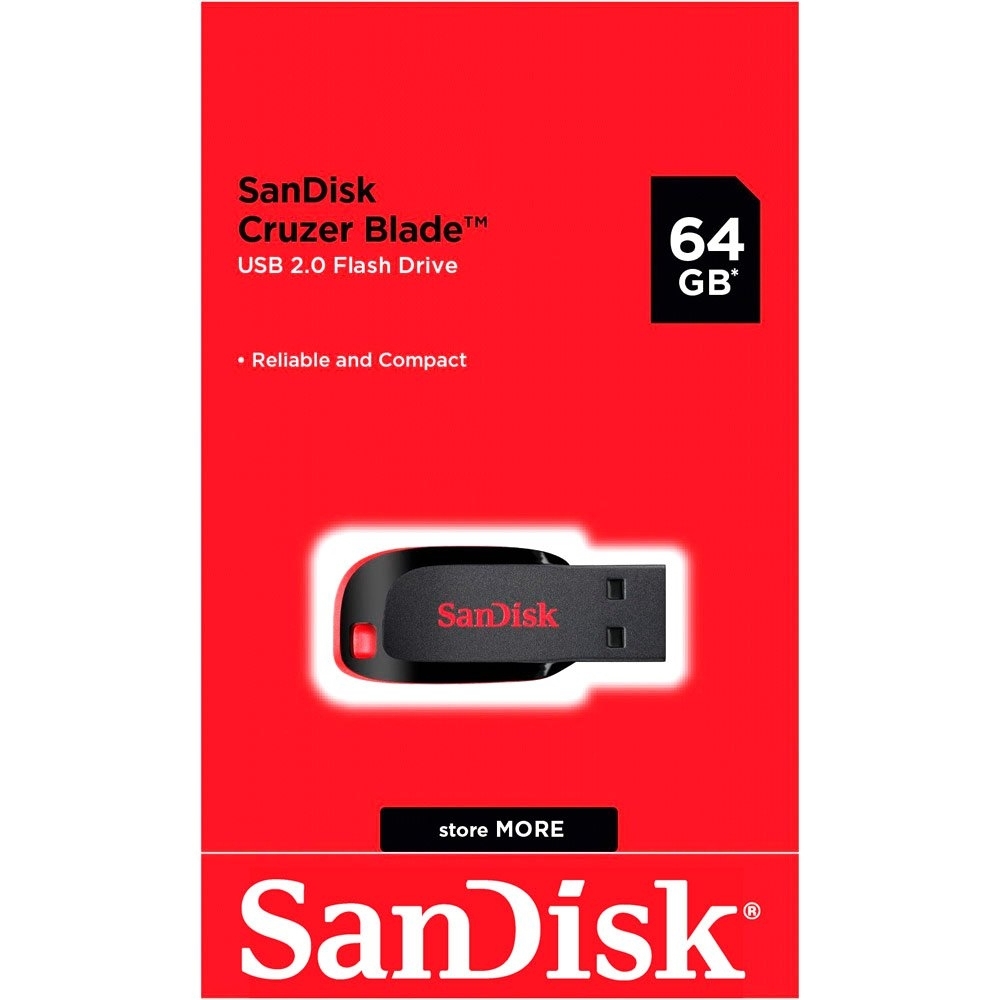 זכרון נייד USB ‏SanDisk Cruzer Blade 64GB